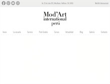 Tablet Screenshot of mod-art.edu.pe